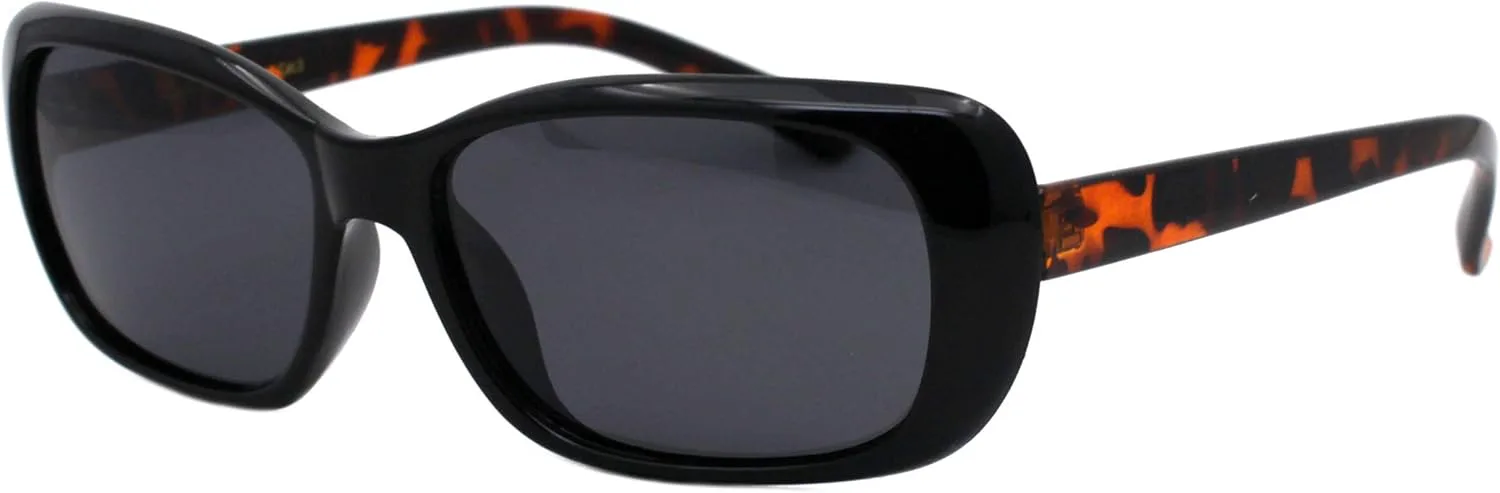 

Женские солнцезащитные очки с поляризованными линзами, изогнутой прямоугольной формы, классические, защита от УФ-излучения UV 400 PASTL, Black Tortoise (Black)