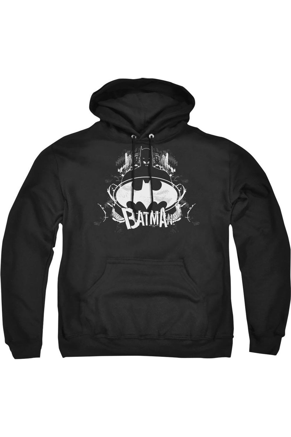 

Толстовка с капюшоном Batman Grim & Gritty для взрослых Gildan, черный