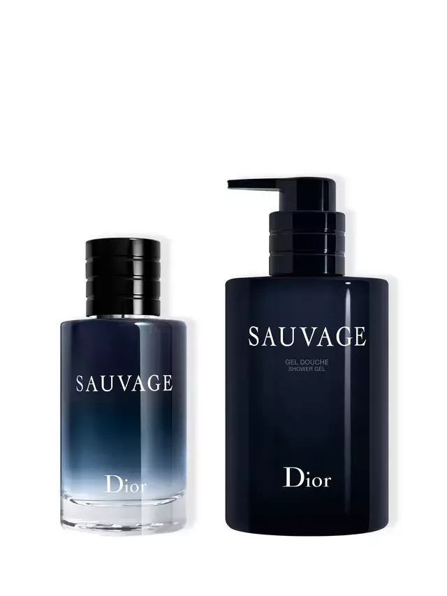 Туалетная вода-спрей Sauvage, 60 мл и гель для душа Sauvage, комплект 250 мл DIOR