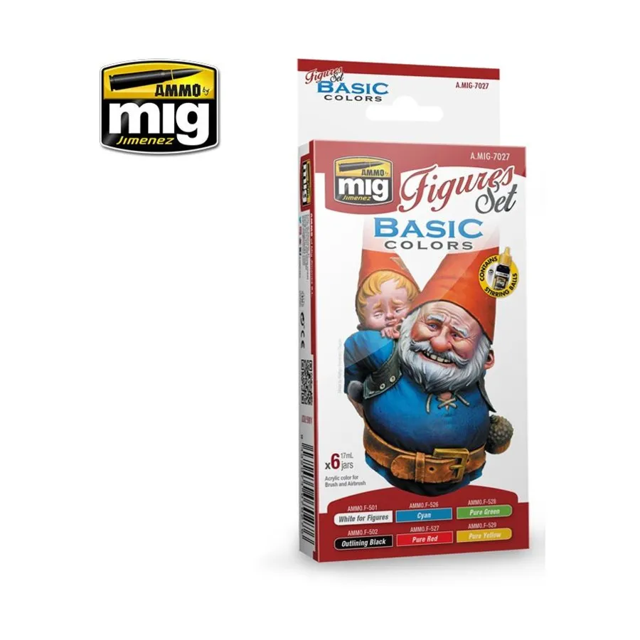 

Набор основных цветов для фигурок, Acrylic Paint Sets