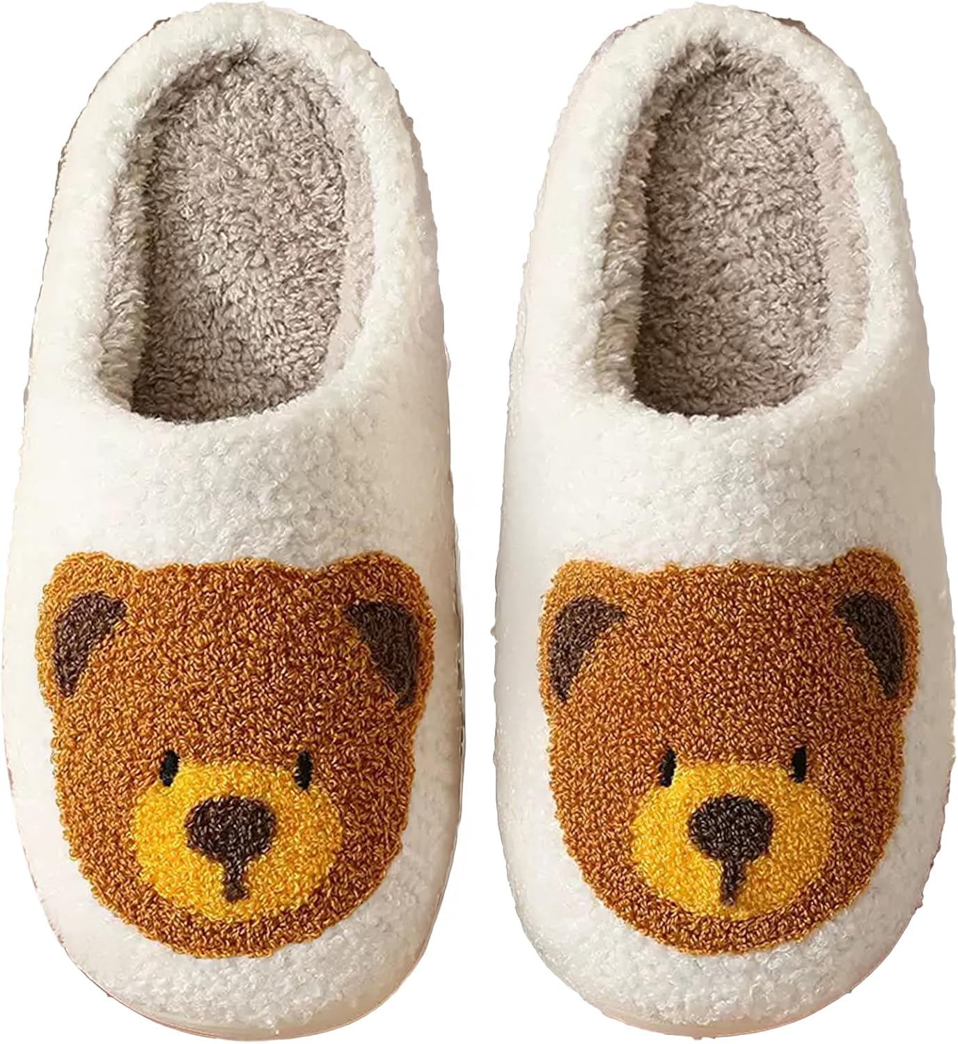 

Рождественские тапочки-оленята для женщин и мужчин, праздничные тапочки на Хэллоуин, домашние тапочки Afellicy, белый