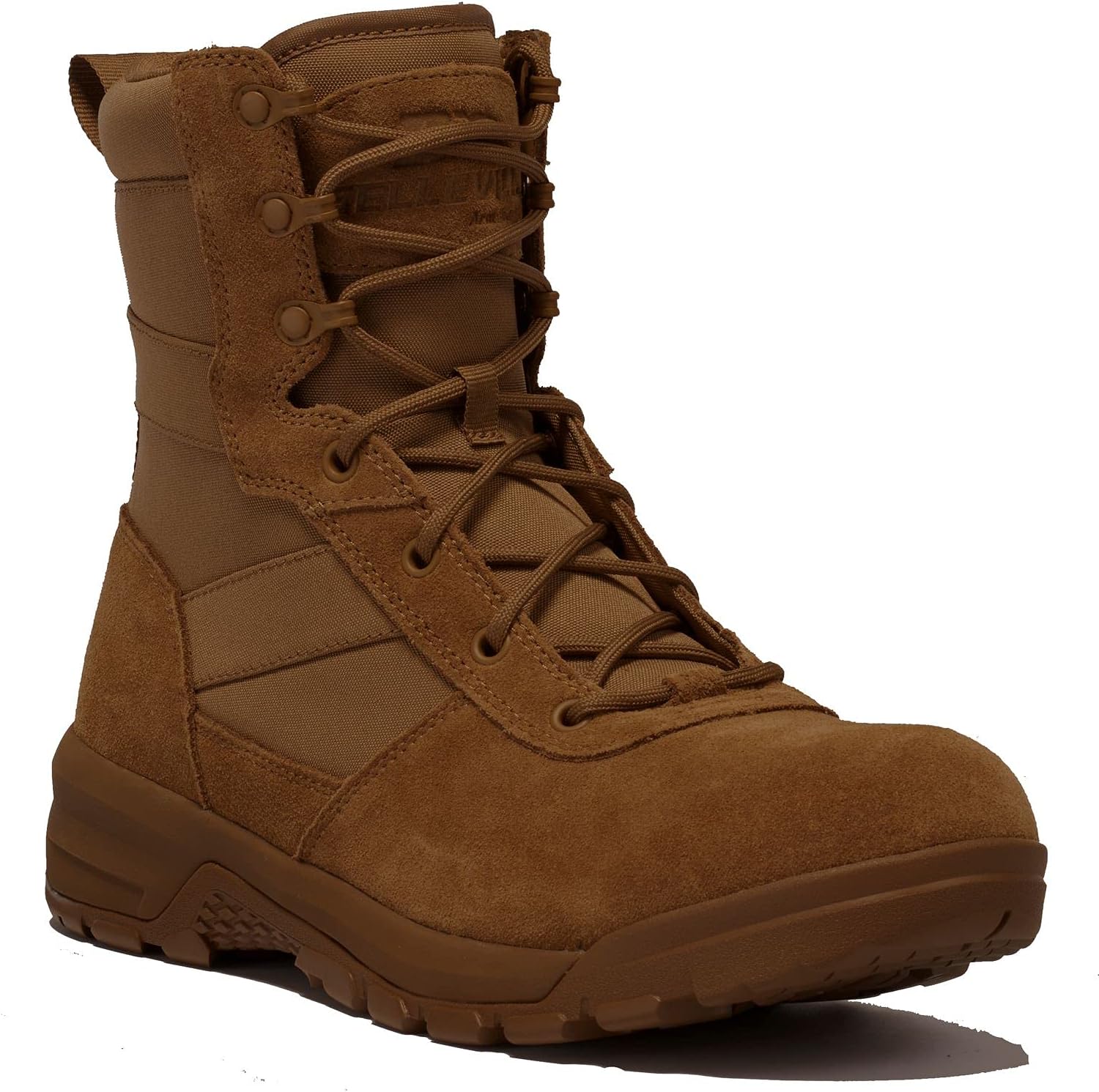 

Военные ботинки Belleville Spear Point BV518 - армейские ботинки из нейлона - тактическое снаряжение Zone Traction - резиновая подошва Zone Traction - амортизирующая средняя подошва из EVA - кожа из цельной крупной говядины, Coyote