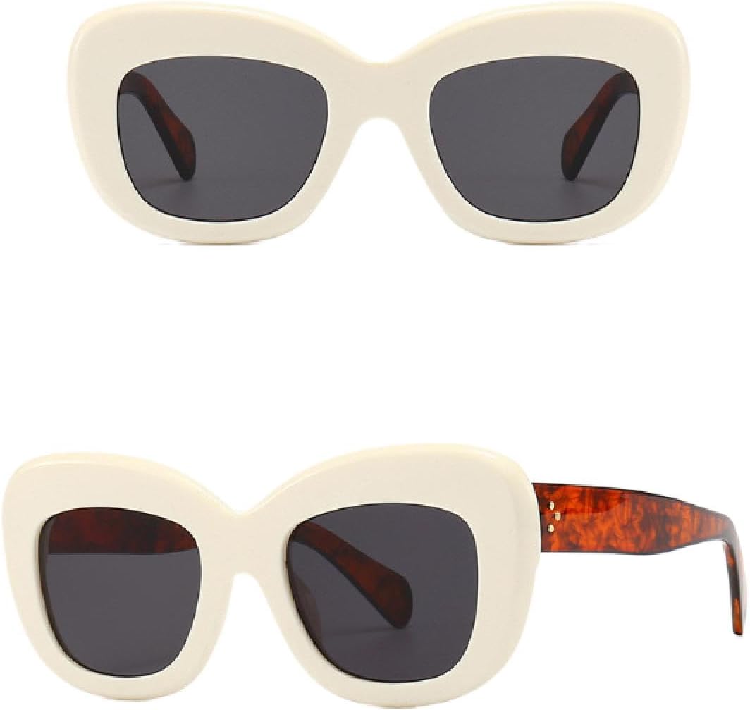 

Солнцезащитные очки с защитой от УФ-излучения UV400 | Увеличенные заклепки "кошачий глаз" | Для женщин и мужчин, для занятий спортом на открытом воздухе и вождения DSVIGF, 04