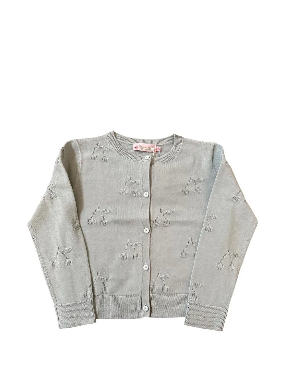 

Кардиган с вишневыми пуговицами Bonpoint, серый