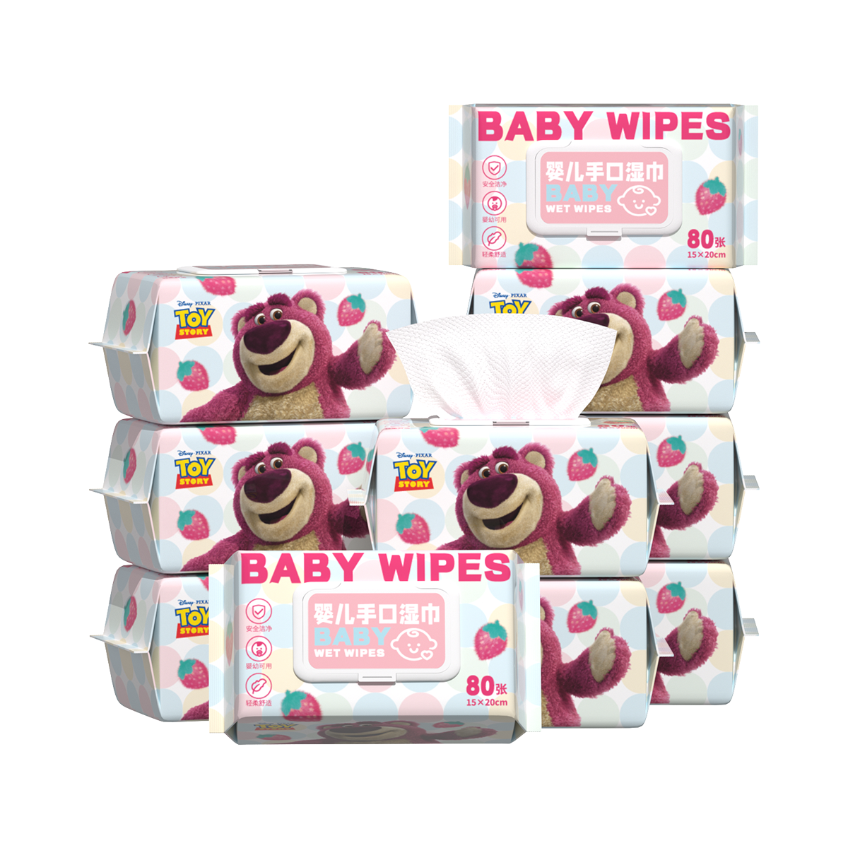 

Утолщенные домашние экономичные детские влажные салфетки Disney, 10 large bags[bulk purchase recommendation]