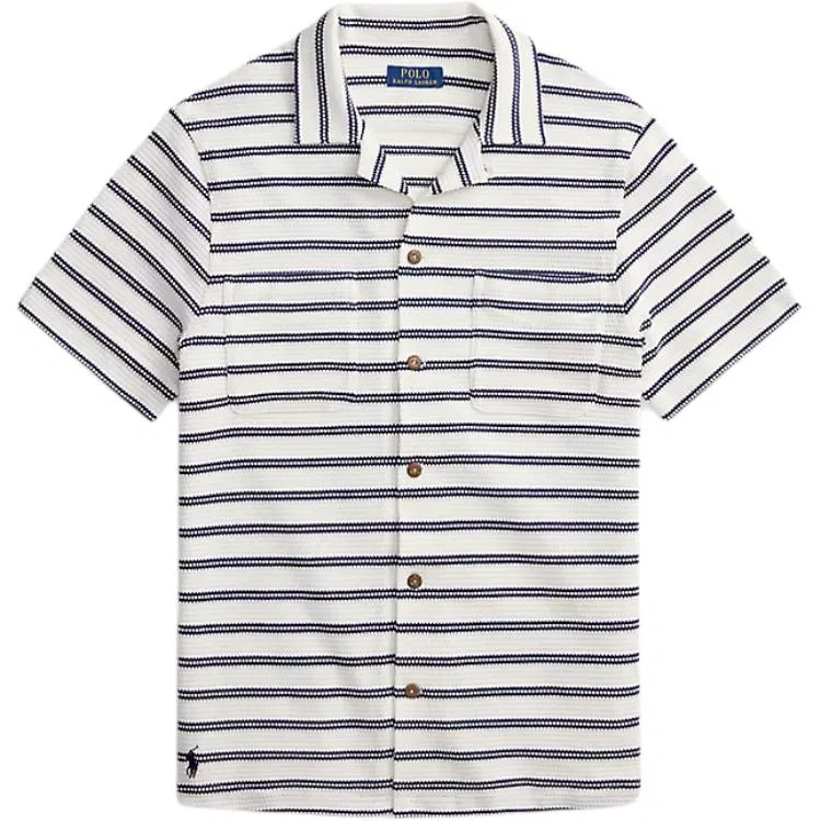 Футболка в полоску с коротким рукавом Polo Ralph Lauren, White