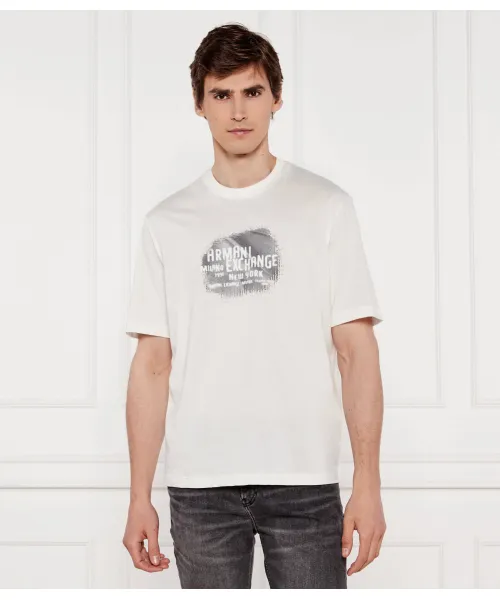 

Футболка Regular fit Armani Exchange, бежевый