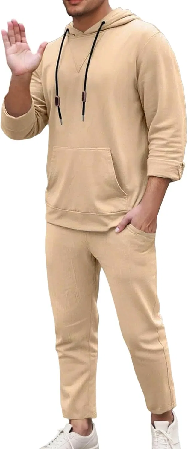 Спортивный костюм, хлопок-полиэстер, мужской, Khaki — фото 4