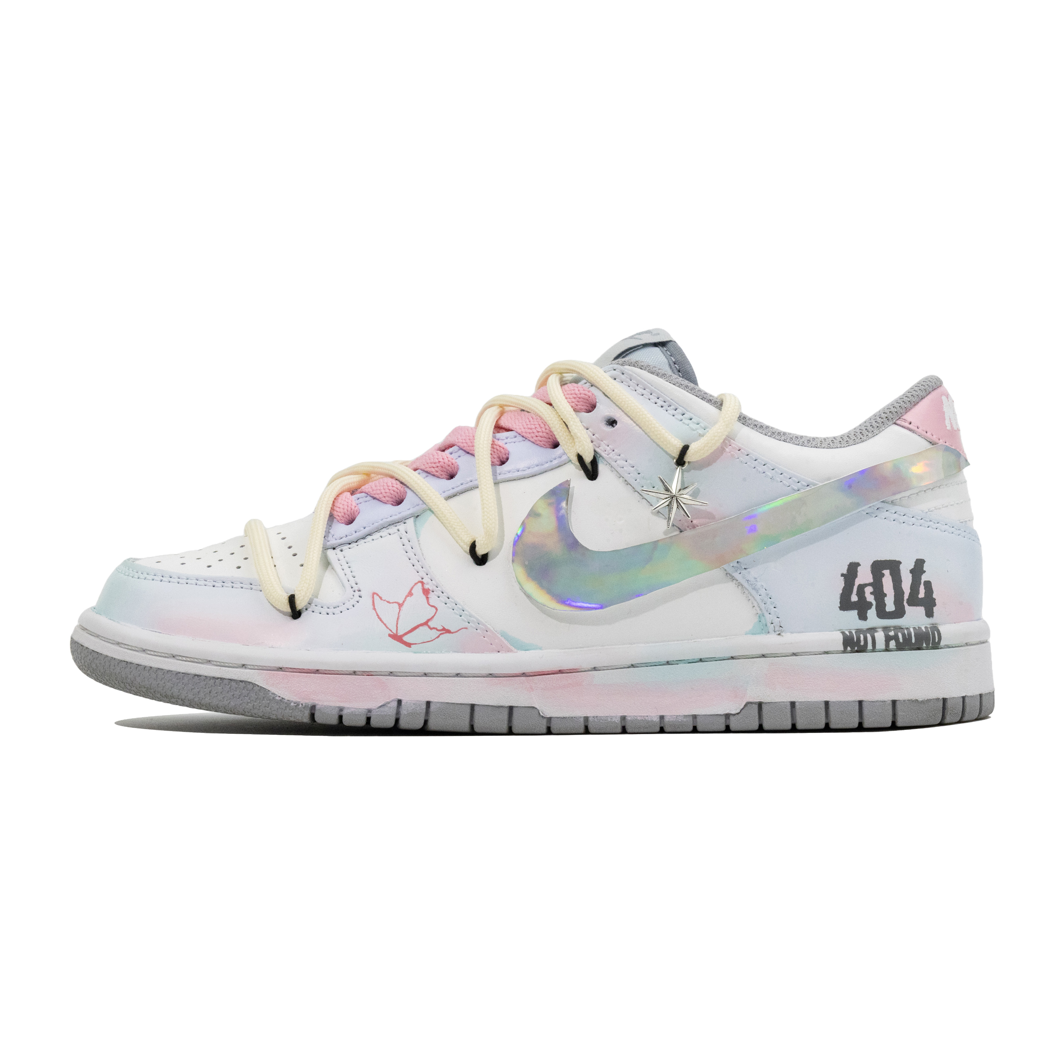 

Детские кроссовки для скейтбординга Dunk Anti Slip, износостойкие, низкие, для подростков Nike, белый