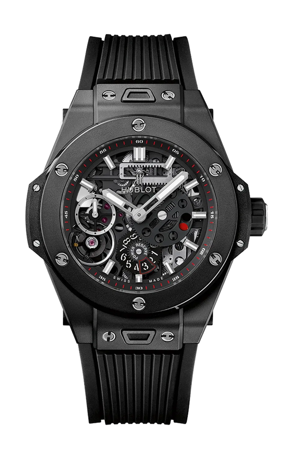 Биг Бэнг Мека-10 Блэк Мэджик 45 мм - 414.CI.1123.RX HUBLOT, серебряный