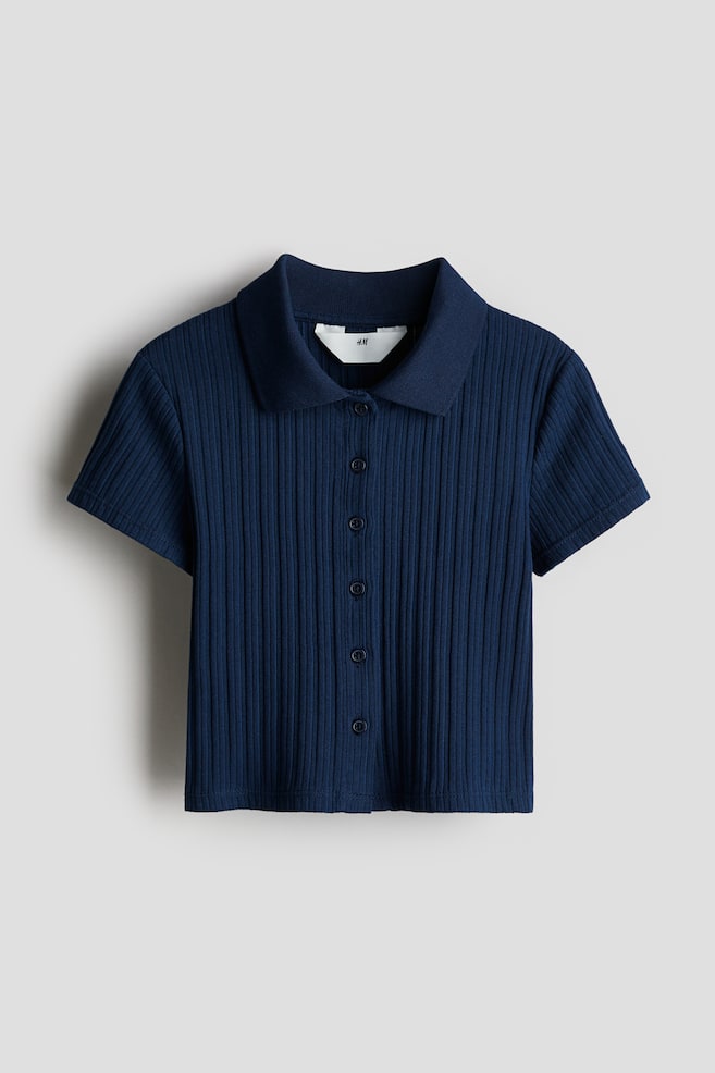

Рубашка в рубчик H&M, синий