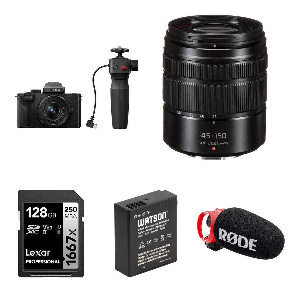 

Беззеркальная камера Panasonic Lumix G100D Mirrorless Camera with 12-32mm f/3.5-5.6