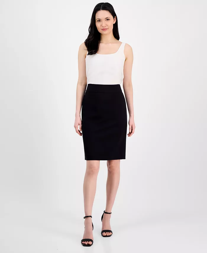 

Женская юбка-карандаш до колена Anne Klein, черный