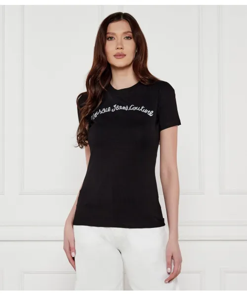 

Футболка Slim fit Versace Jeans Couture, черный