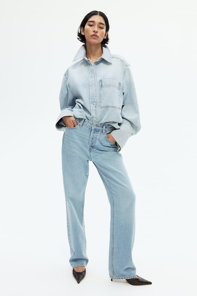

Прямые джинсы H&M, голубой