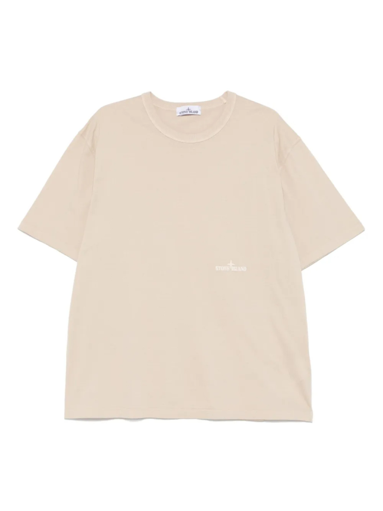 

Stone Island футболка с вышитым логотипом, нейтральный