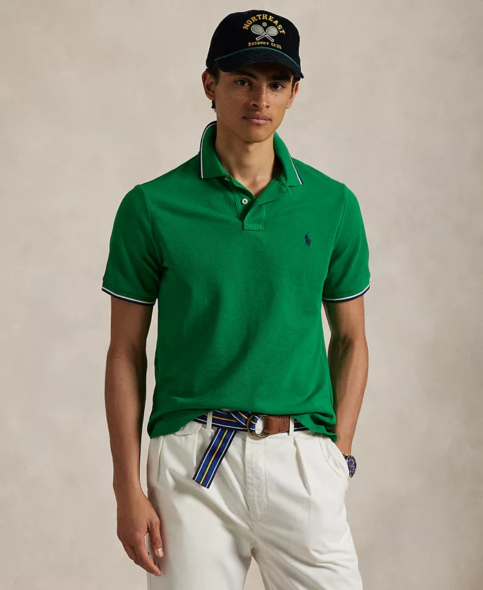 

Мужская классическая поло с сетчатой тканью Polo Ralph Lauren, зеленый