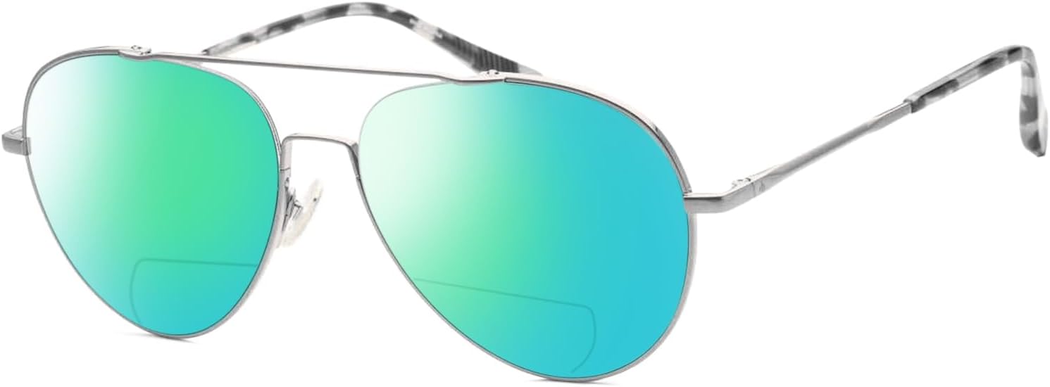 

Солнцезащитные очки для чтения Calabria RNB 1036 Metal Panthos Polarized BIFOCAL для мужчин и женщин, дизайнерские солнцезащитные очки, модные солнцезащитные очки для чтения, Rose Gold Red Tortoise Havana/Green Mirror Lens