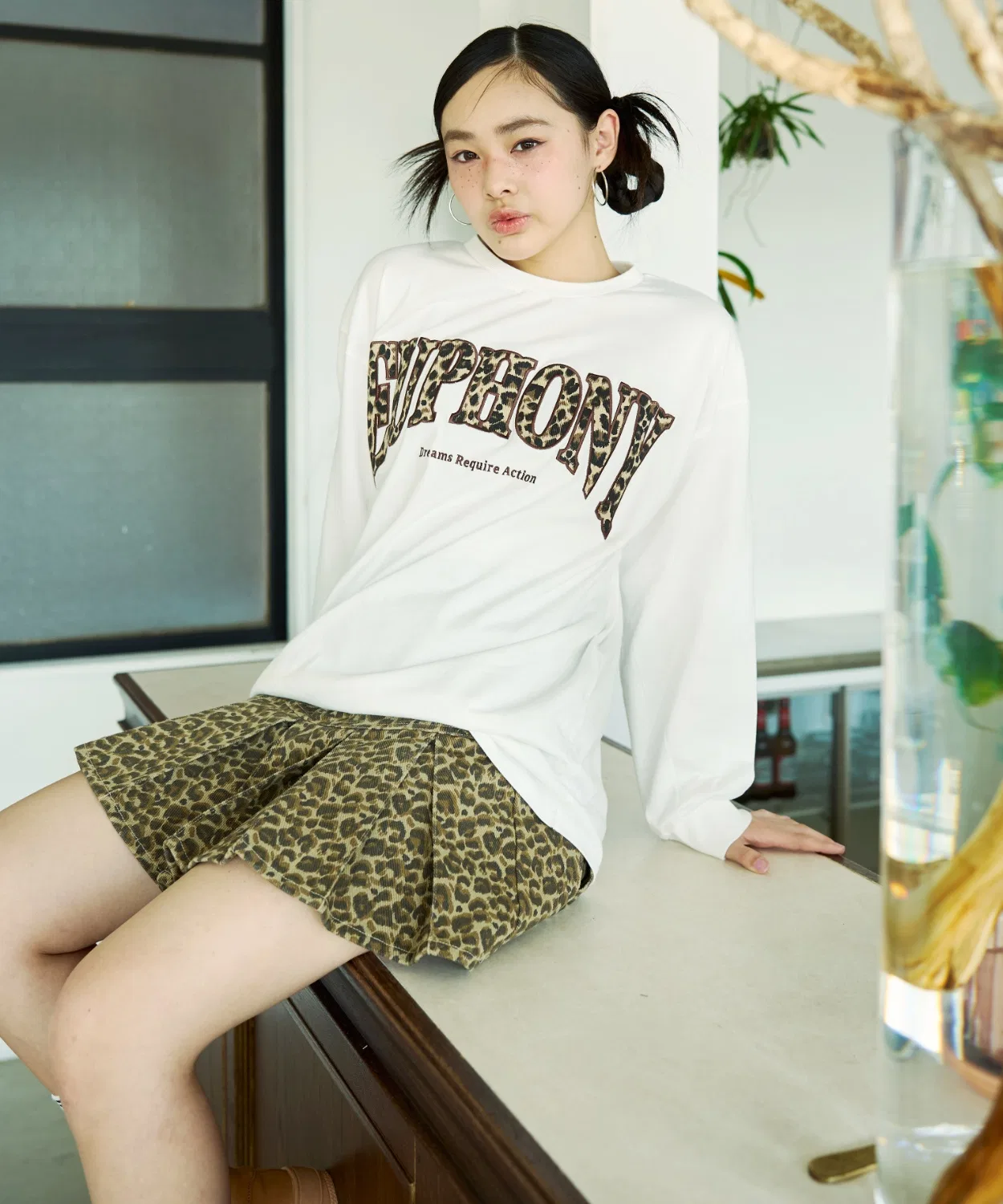 Детская плиссированная юбка LOVETOXIC с принтом