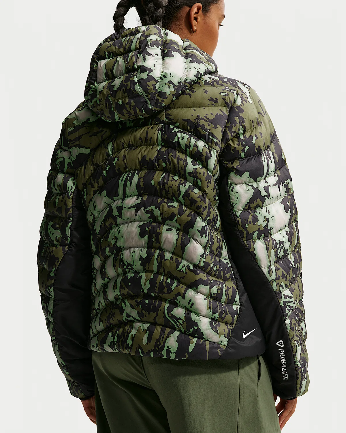 Женская куртка Nike ACG Therma-FIT ADV "Lava Flow", College Grey/Black/Mean Green/Summit White — фото 2