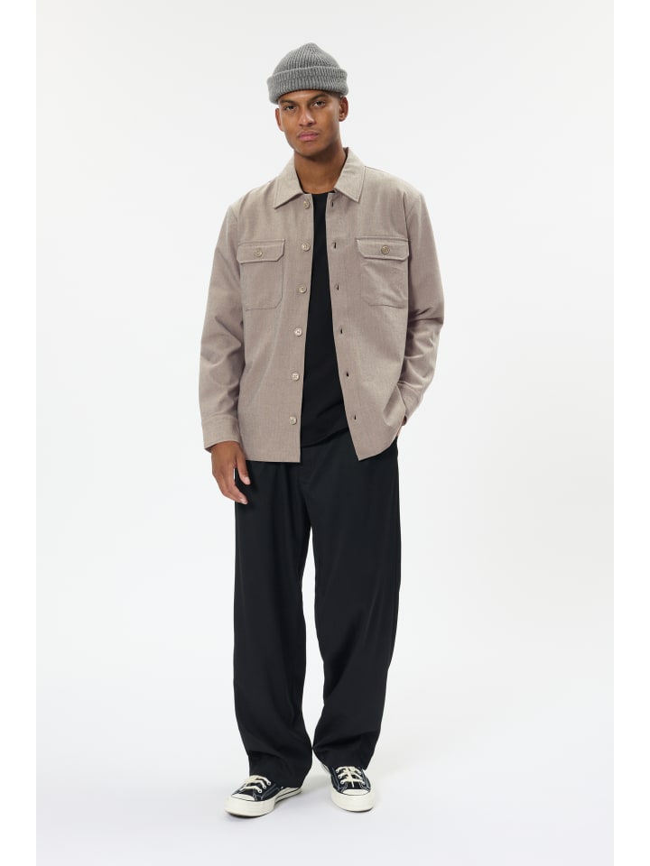 

Matinique Рубашки прямого кроя Madamo цвета «ореховый меланж»