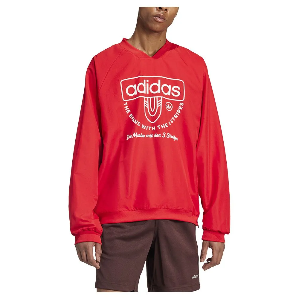 

Футболка adidas Originals Drill long sleeve, красный