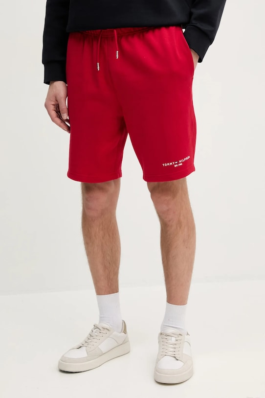 

Хлопковые шорты Tommy Hilfiger, красный