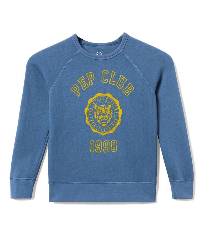 

Унисекс флисовая толстовка с регланными рукавами Pep Club - для малышей и детей постарше Junk Food Clothing, синий