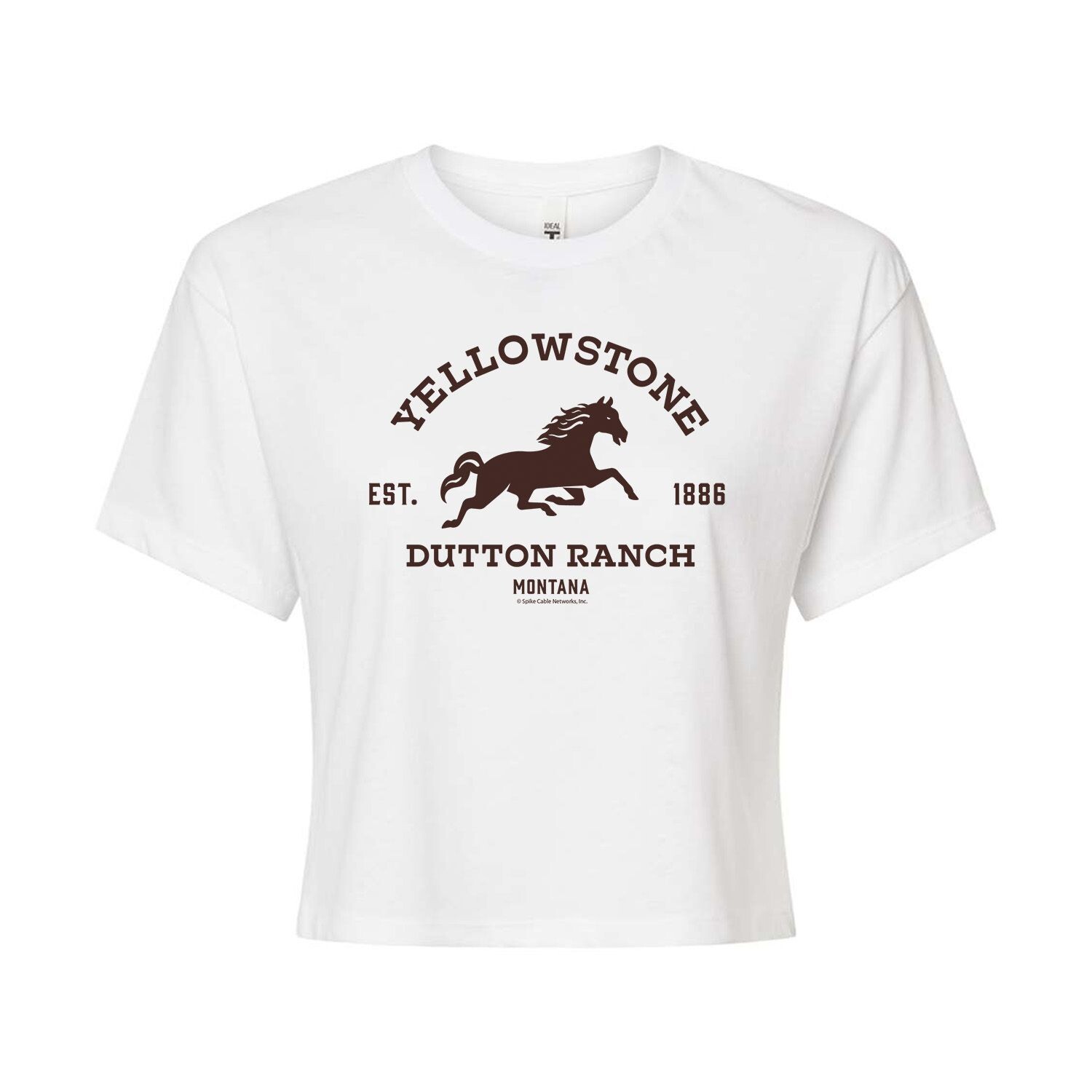 

Укороченная футболка для юниоров Yellowstone Dutton Ranch Horse Licensed Character