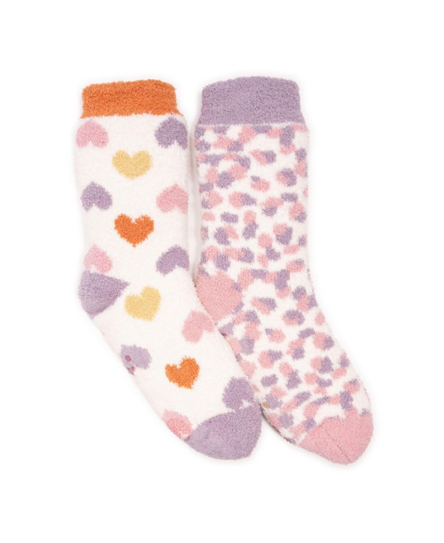 

Женские уютные носки (2 шт) MUK LUKS, Purple/pink
