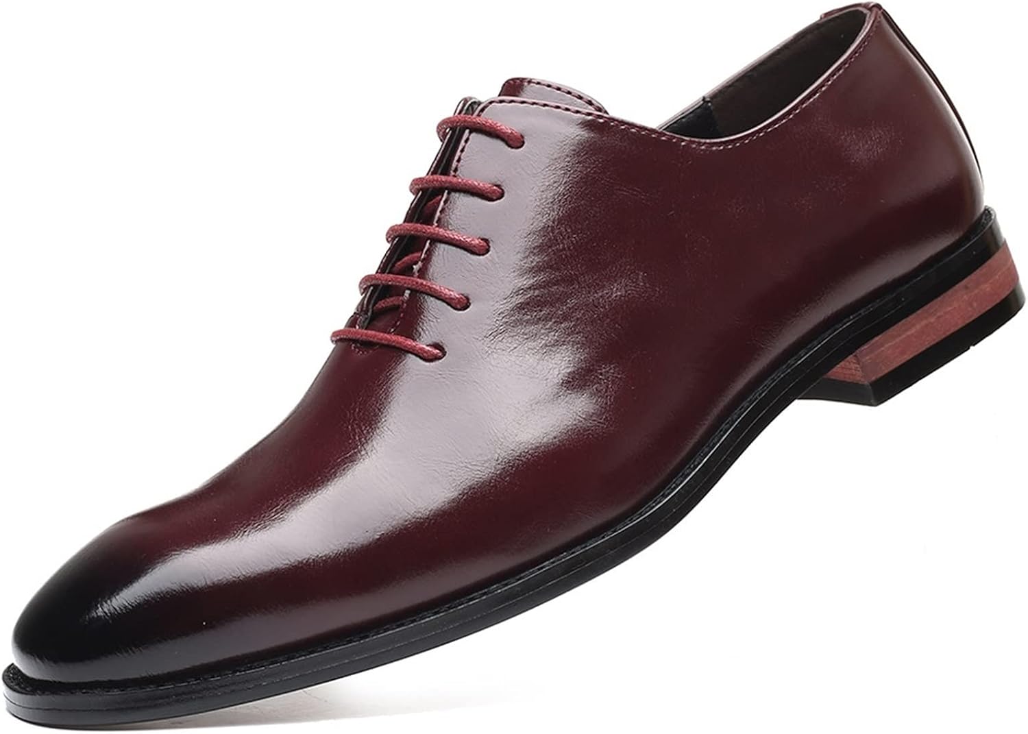 

Мужские оксфорды со шнуровкой, черные с круглыми носками, полированная искусственная кожа, низкие, стойкие к скольжению, для свадьбы Xjsdjhount