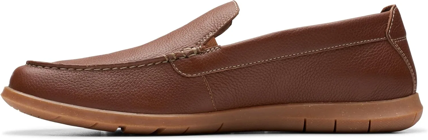Мокасины из натуральной кожи Clarks, светло-коричневый — фото 3