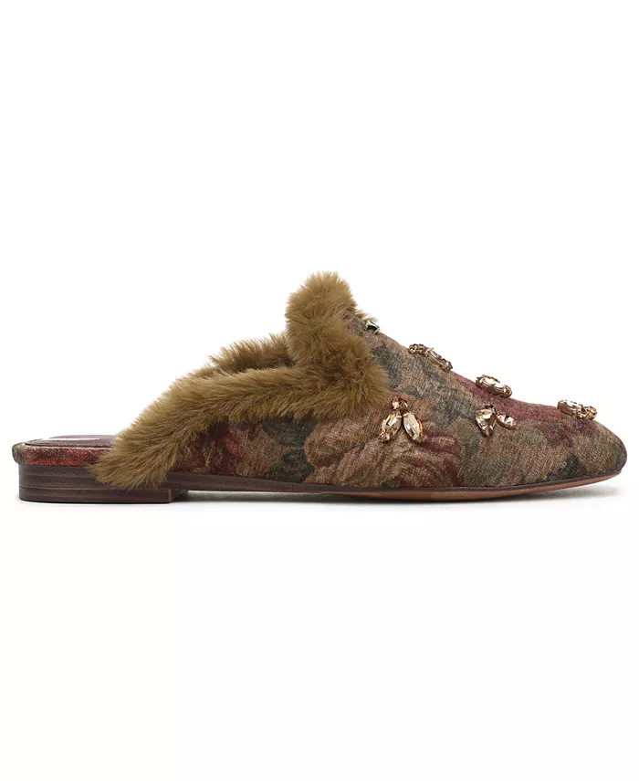 Женские декорированные уютные сабо Tillie из искусственной овчины Circus NY by Sam Edelman, коричневый — фото 2