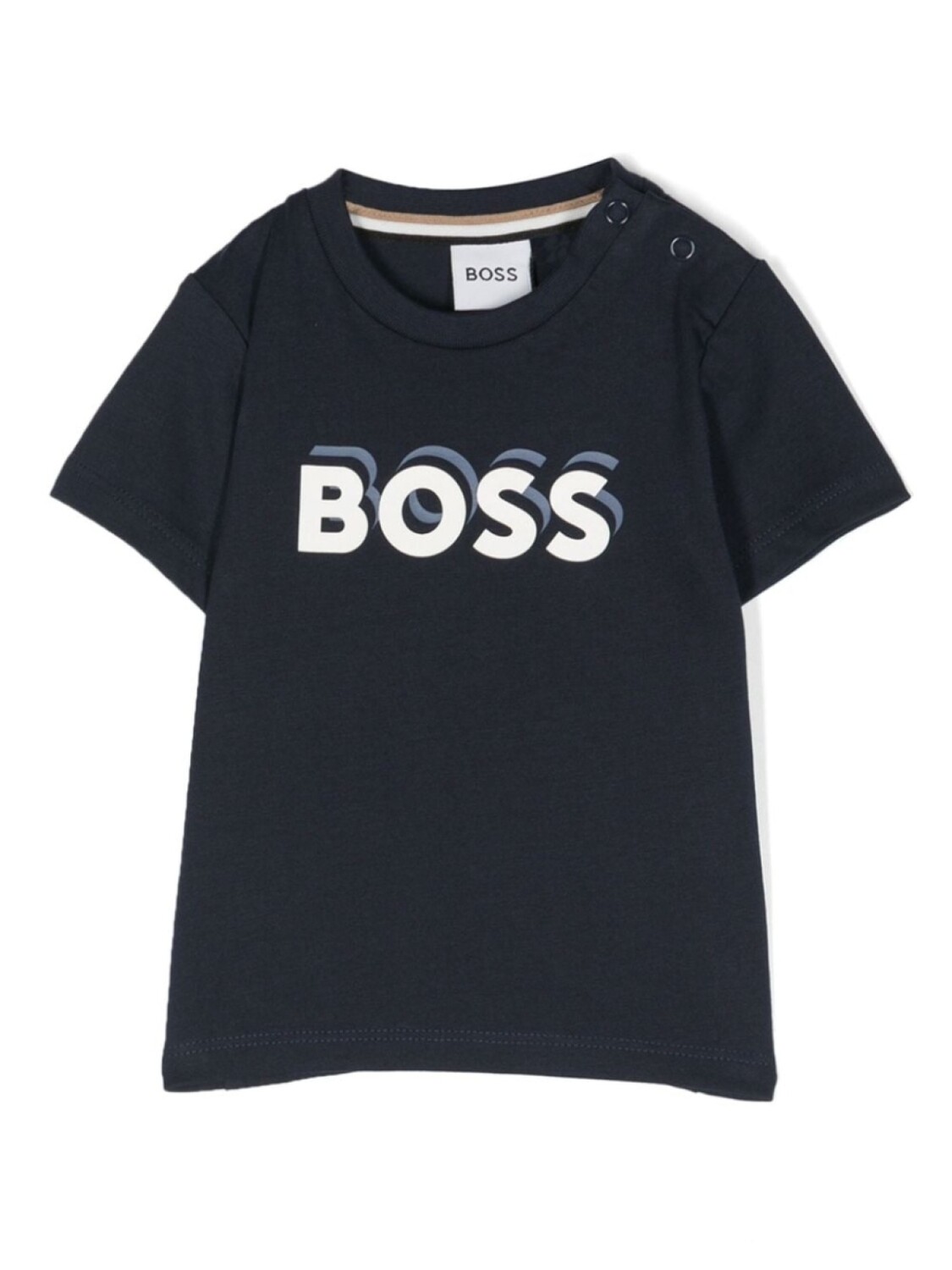 

BOSS Kidswear футболка с логотипом, синий