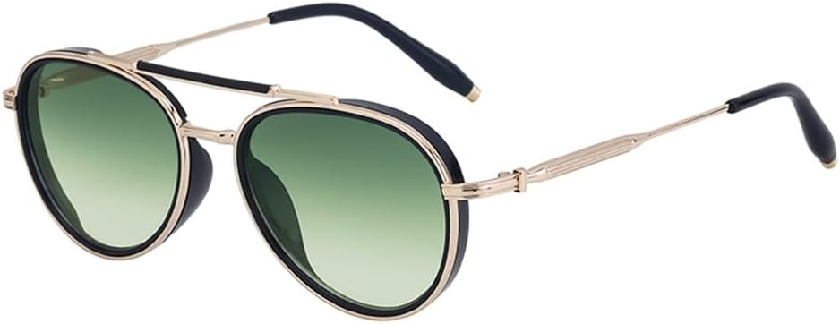 

Круглые солнцезащитные очки в стиле стимпанк для мужчин, овальные солнцезащитные очки в стиле панк для мужчин, винтажная металлическая оправа, солнцезащитные очки UV400 KTUCN, 6