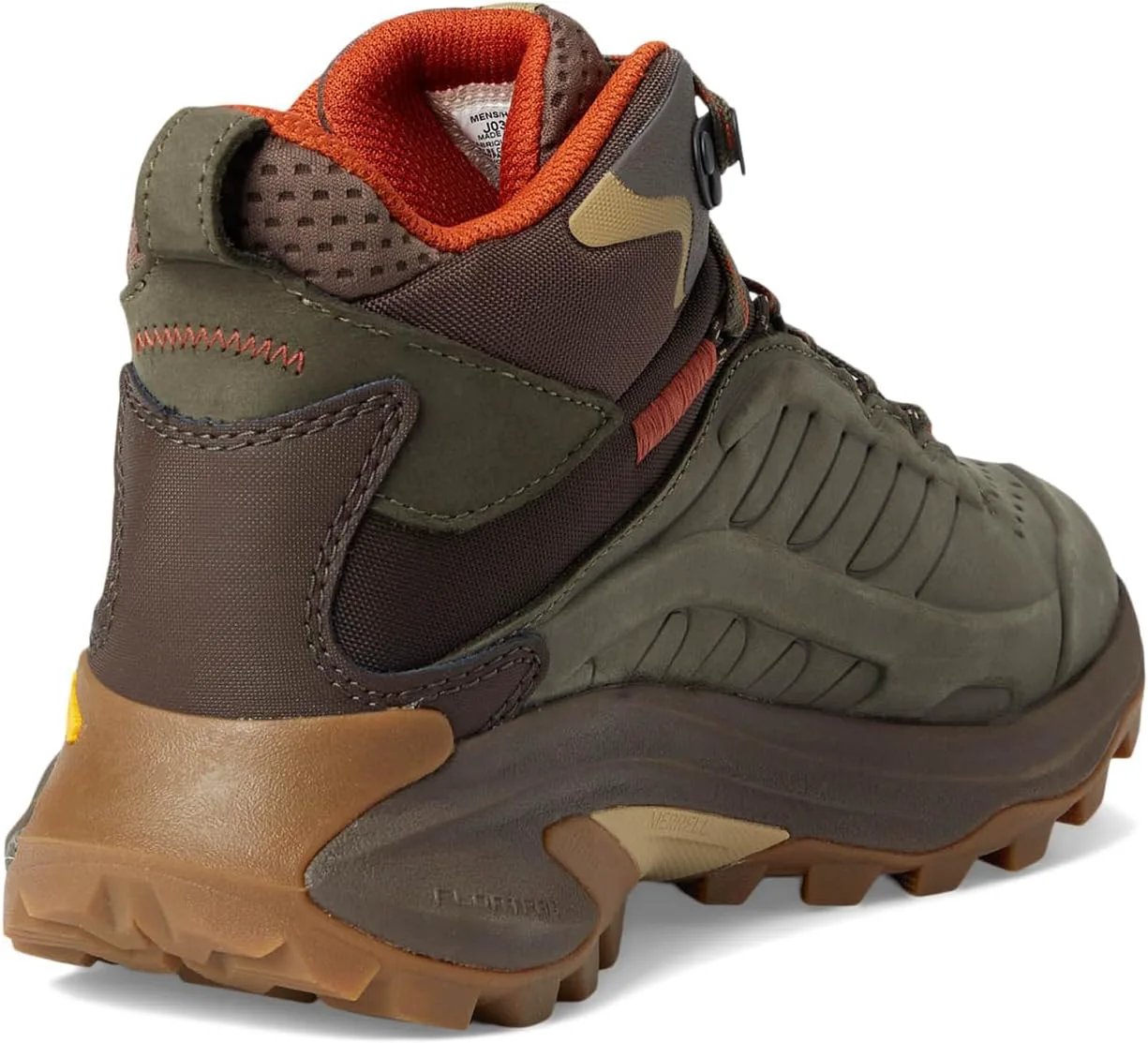 Мужские ботинки Merrell Moab Speed 2 Leather Mid водонепроницаемые, оливковый — фото 4