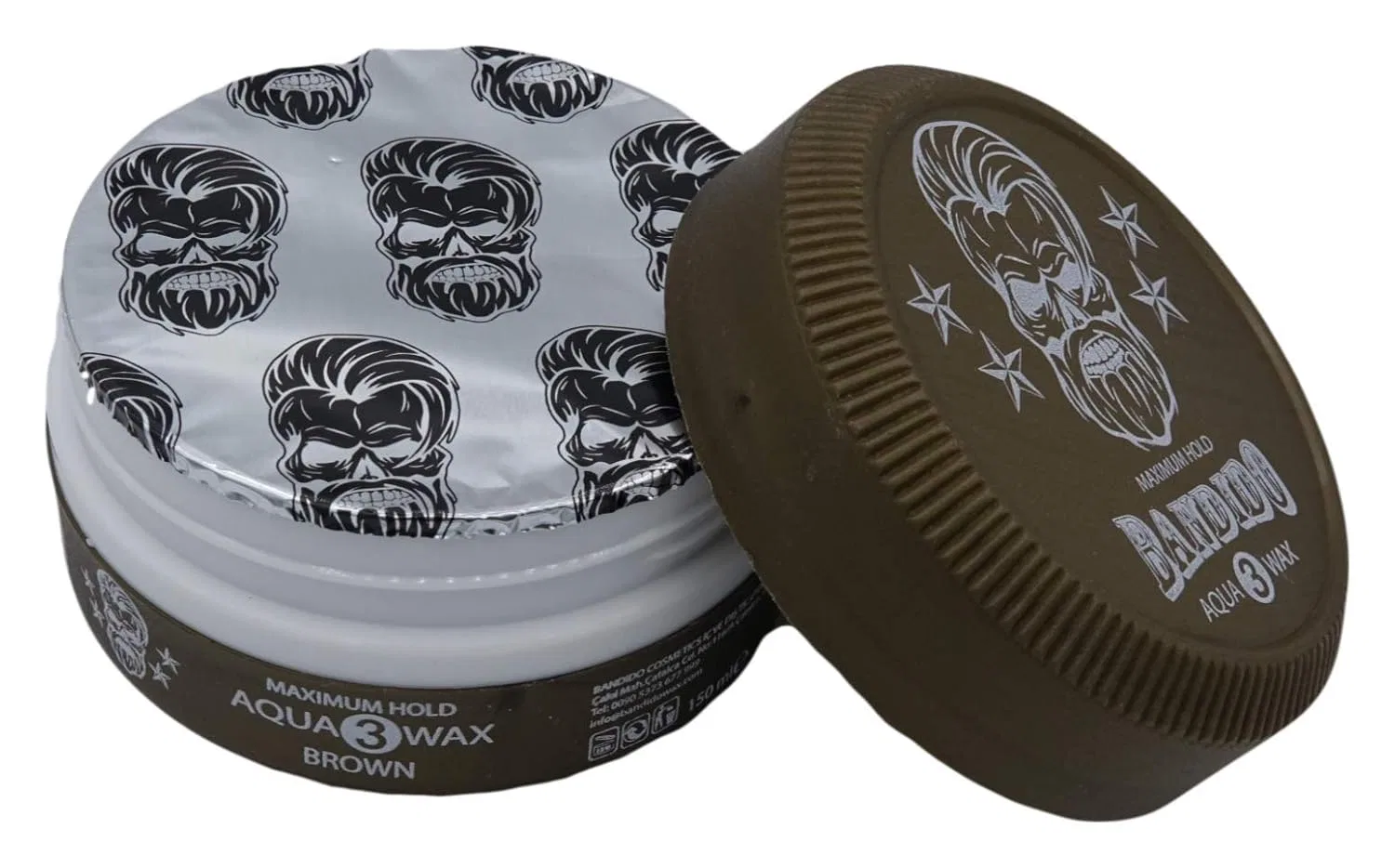 Матовая волокнистая паста для укладки волос «Aqua Hair Wax No. 3» от Bandido, 3 x 150 мл Bandido, No.3 — фото 4