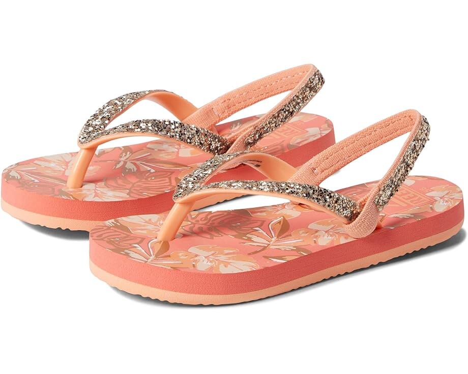 

Сандалии Reef Reef Little Stargazer Prints Flip Flops, цвет Monstera