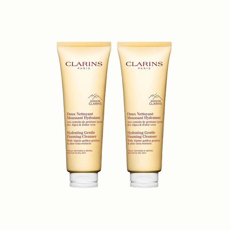 

JIAOYOYUNSHI нежный пенящийся очищающий гель 125мл/50мл CLARINS