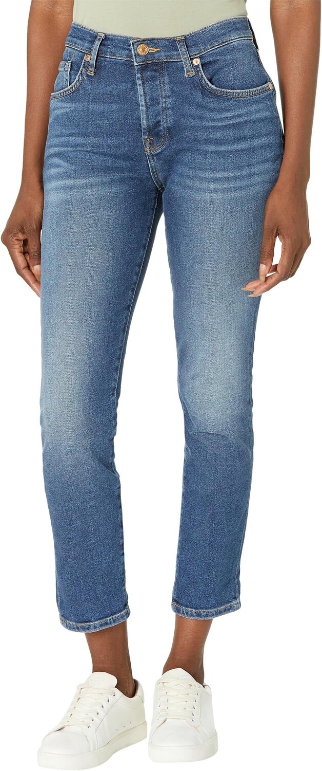 

Джинсы 7 For All Mankind Josefina in Blue Print, цвет Blue Print