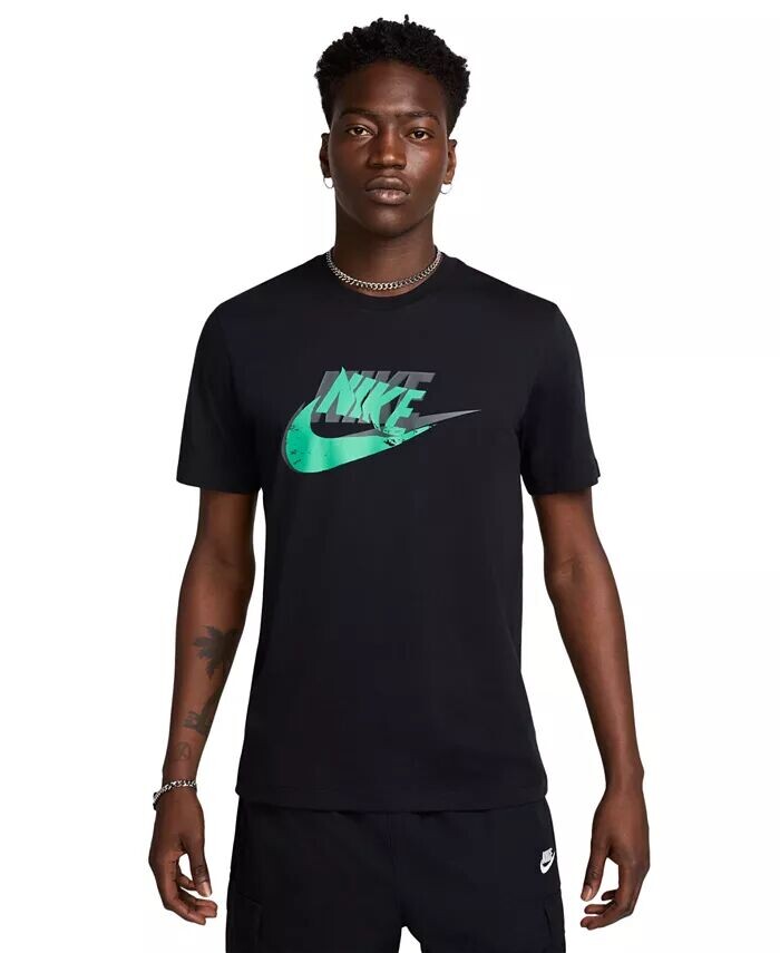 

Мужская спортивная футболка с логотипом Nike, черный