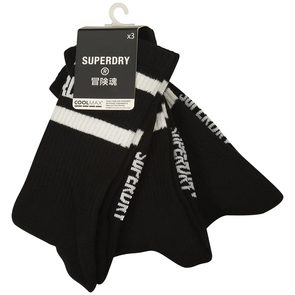

Носки Superdry Coolmax 3 pairs, черный