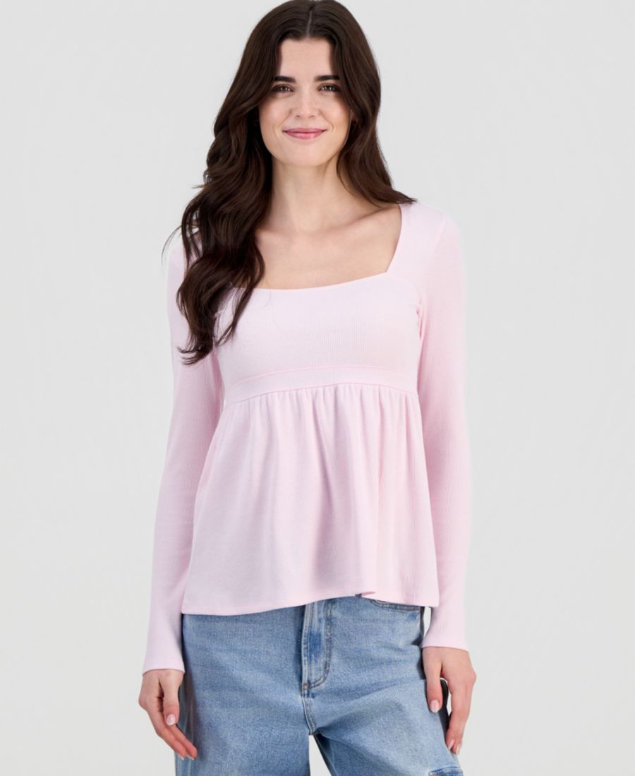 

Детский топ-бэбидолл с длинными рукавами в рубчик Madden Girl, Ballet Slipper