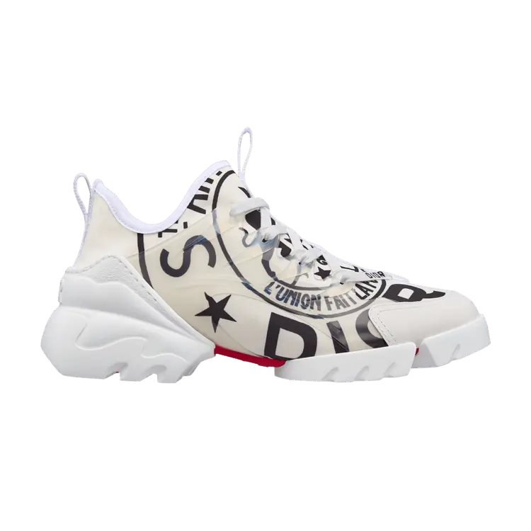 Кроссовки Dior Wmns D-Connect Union Print - Off White, кремовый