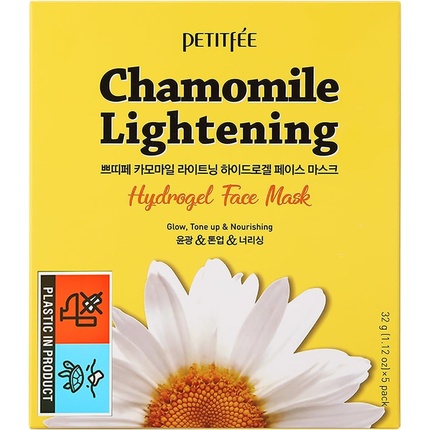 Маска для лица Petitfee — Chamomile Lightening Hydrogel 5 Sheets, 32 г