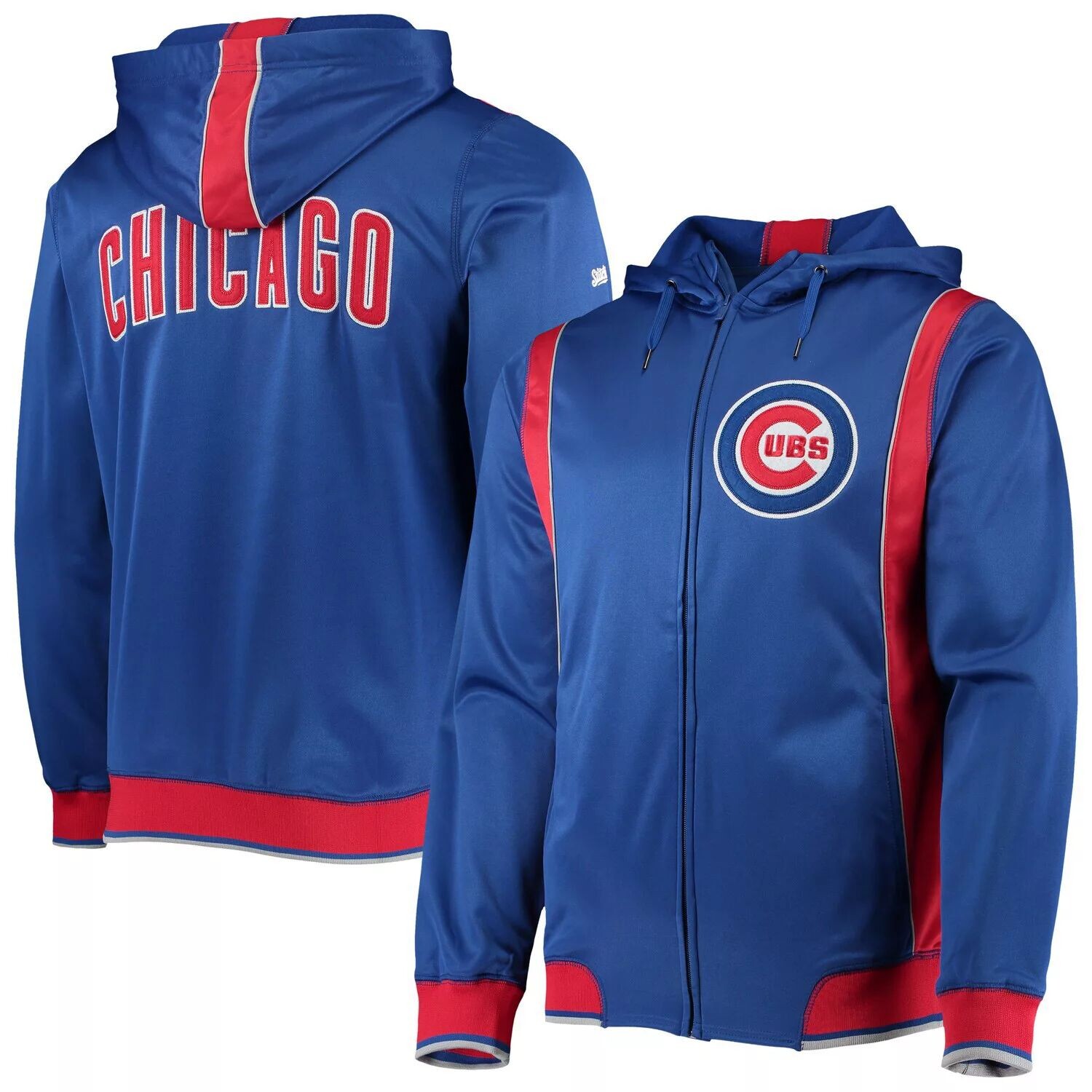 

Мужская толстовка с молнией во всю длину Stitches Royal/Red Chicago Cubs Team