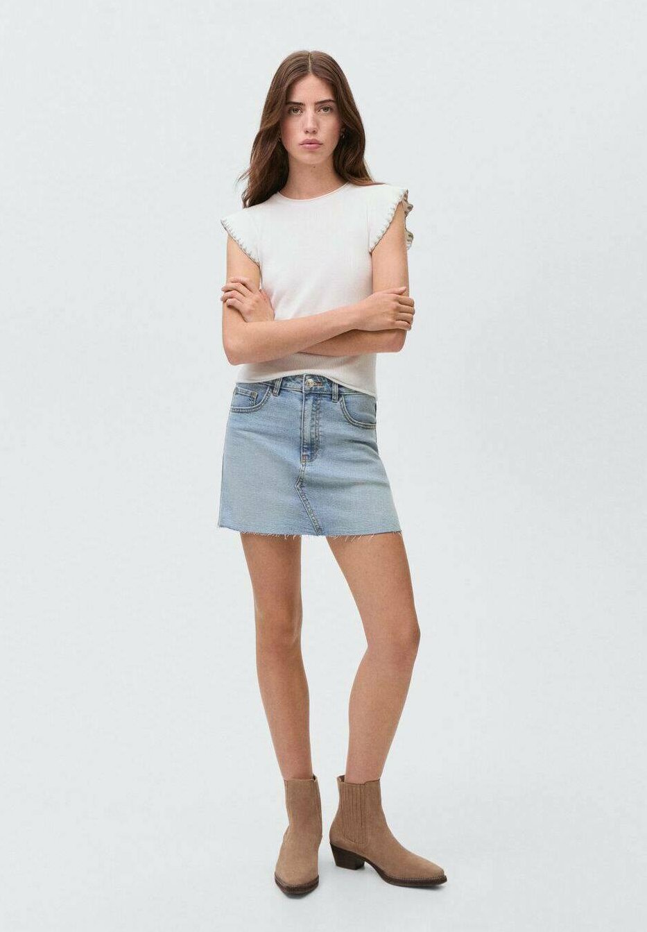

Мини-юбка INIF Mango Kids, синий