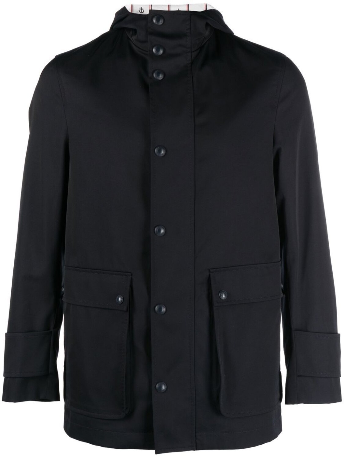 

Thom Browne hooded parka coat, синий