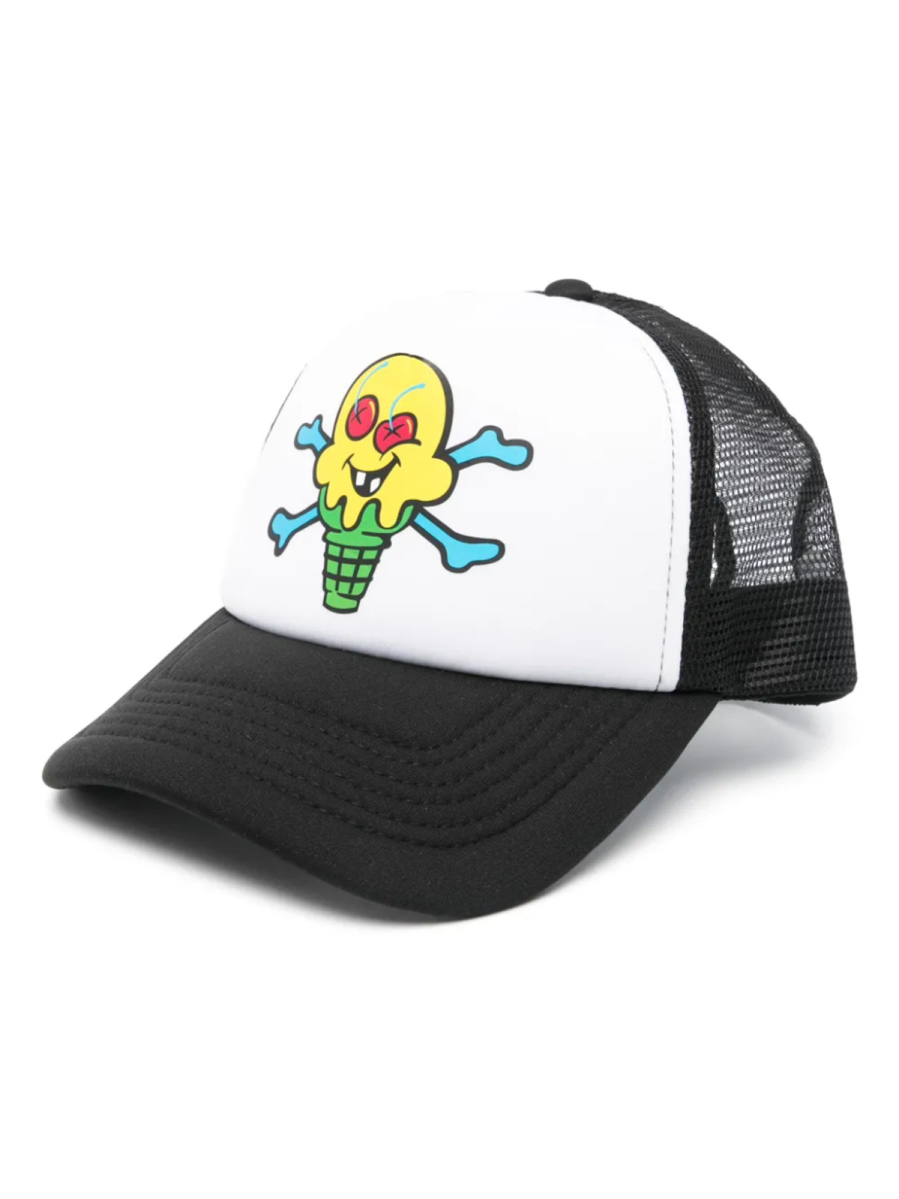 

ICECREAM бейсболка Cones & Bones из коллаборации с GHOST, черный