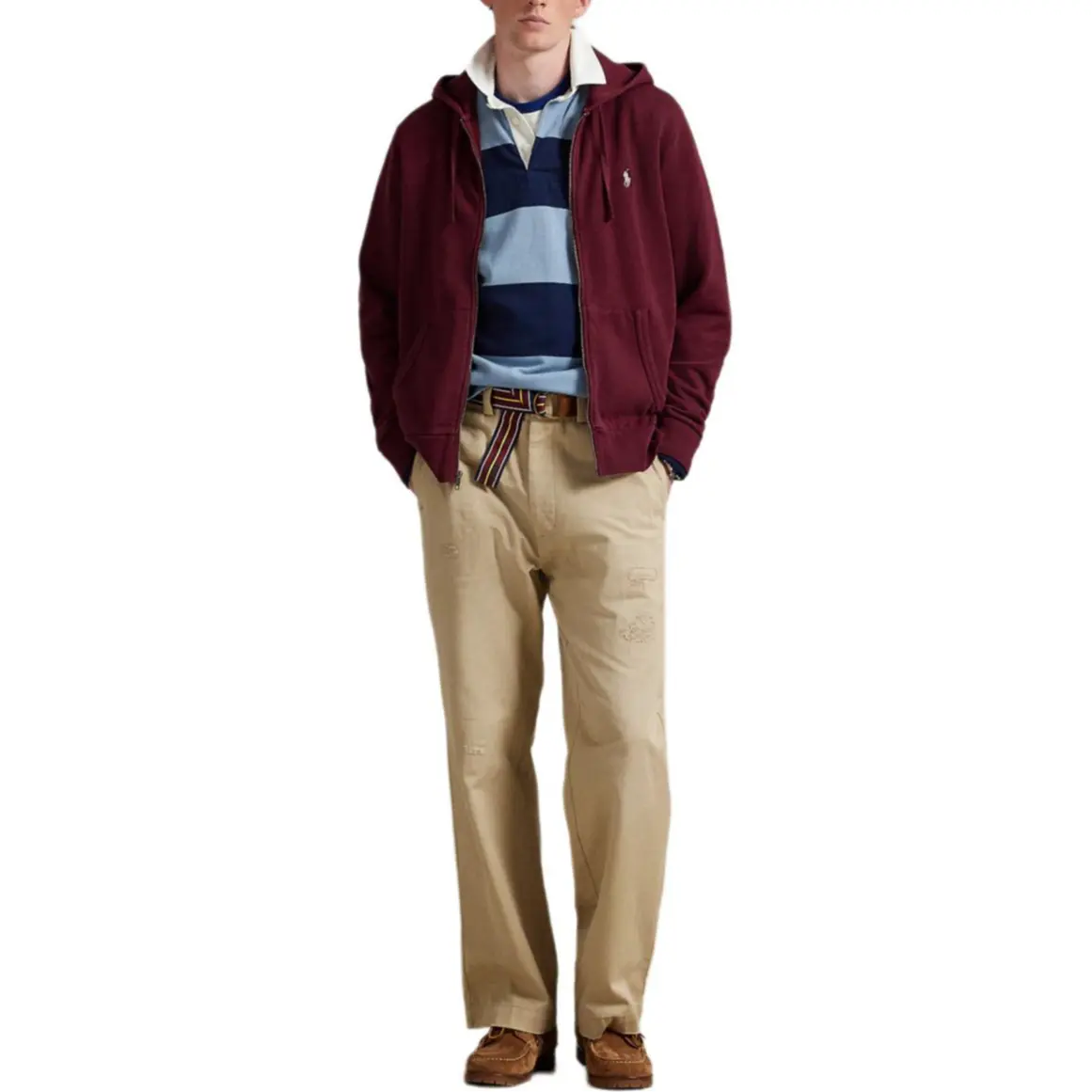 Polo Ralph Lauren Худи на молнии, Burgundy — фото 2